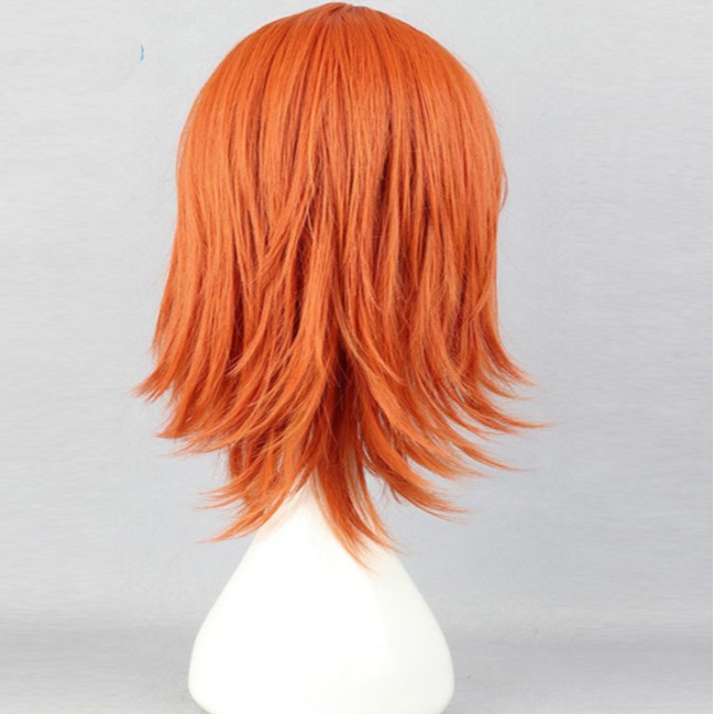 Cos peluca venta directa de fábrica una pieza Nami mezclado naranja anime peluca una pieza peluca