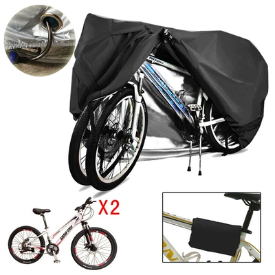 Car clothing | Cover Cross-border 210d Rain - 190t-two-side-by-side-double-row-bicycle-cover