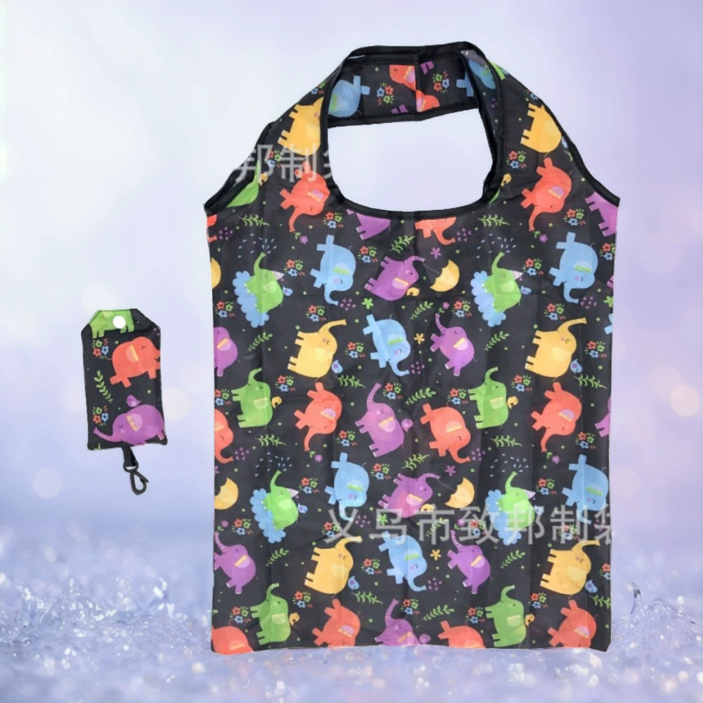 Портативная нейлоновая сумка для защиты окружающей среды в Корейском стиле, складная сумка для мобильного телефона из полиэстера в японском стиле, креативная сумка для хранения ткани с принтом