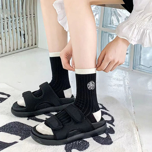 Women's Crew Socks for Spring and Summer, Thin Cotton Sports Socks, Ins Trendy Socks, College Style Women's Long Socks, Wholesale