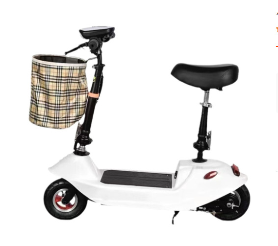 Electric Dolphin Portable Folding Electric Bike Mini Bicycle Small Electric Vehicle Women's Mobility Scooter Lightweight Battery-Powered Vehicle