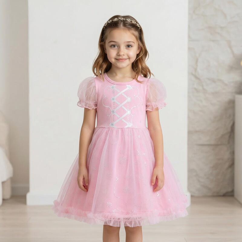 Girls' Frozen Princess Dress Elsa Dress Elsa Costume Performance Outfit Birthday Gift