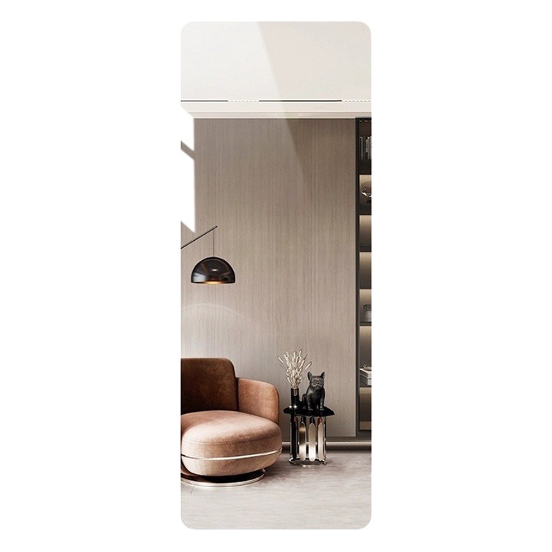 BOLEN clothing store wall hanging frameless punch-free dressing mirror fitting full body mirror porch explosion-proof self-adhesive