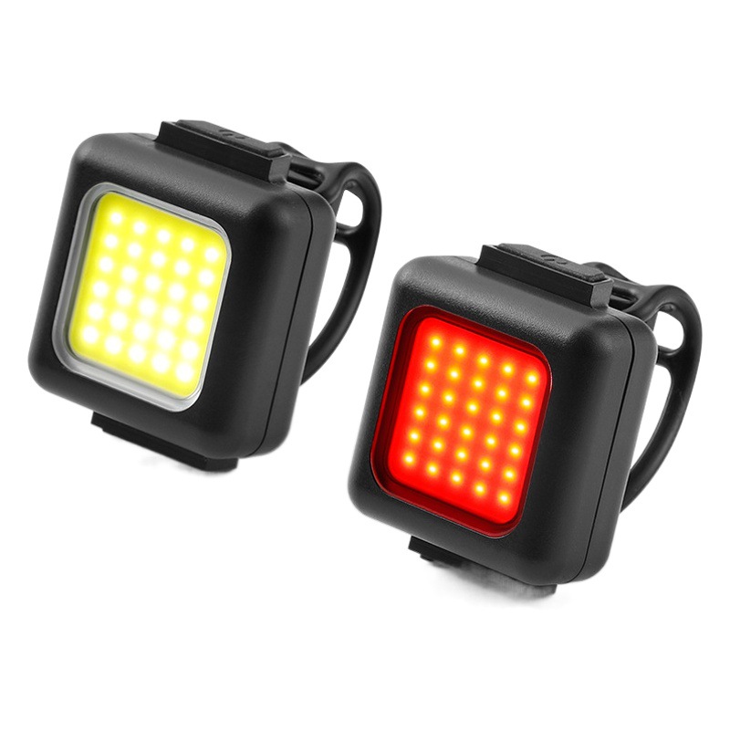 Luz de bicicleta transfronteriza bicicleta de carretera brillante faro USB bicicleta de montaña advertencia luz trasera traje de luz de equitación al aire libre