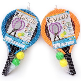 Cross-border children's sports plastic badminton racket kindergarten outdoor sports fabric tennis racket ball toy light