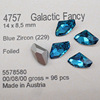 Genuine Swarov 4757 Schwarlo meteorite drill nails DIY rhinestone
