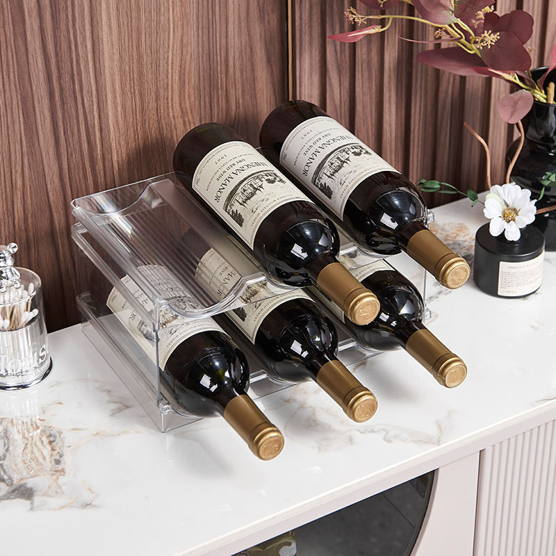 Free Shipping Household Wine Bottle Rack Overlay Wine Rack Multi-bottle Creative Wine Cabinet Display Wine Rack Ornaments Modern Simple