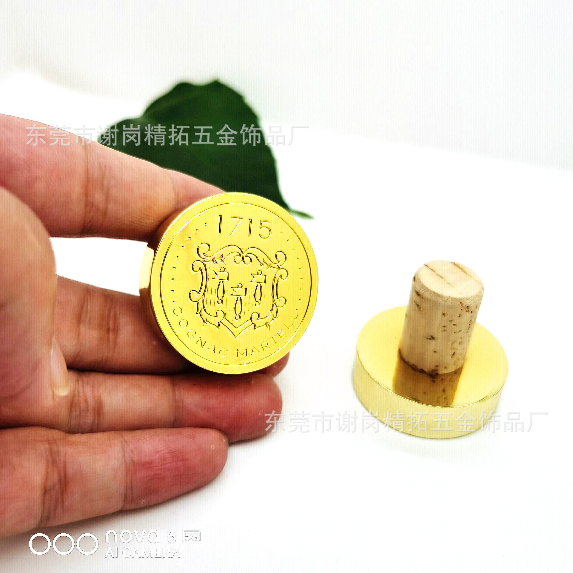 高品质软木塞金属酒瓶盖 洋酒红酒合金软木瓶塞 化妆精油瓶塞
