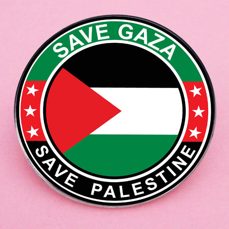 Libre Palestina broche guardar Gaza salvar Palestina pin insignia de aleación de metal Accesorios