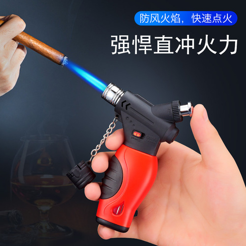 Direct-injection welding gun spray gun lighter cigar barbecue welding igniter windproof open flame flame gun portable lighter