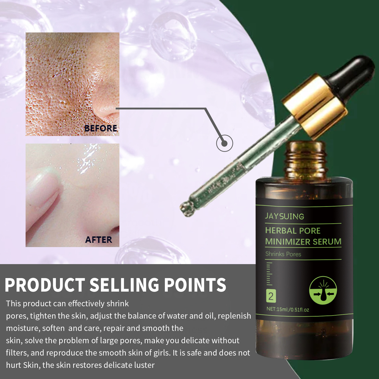 Jayswing Herbal to fade spots, fine lines, tender pores, brighten skin tone and moisturize essence_voghion.com