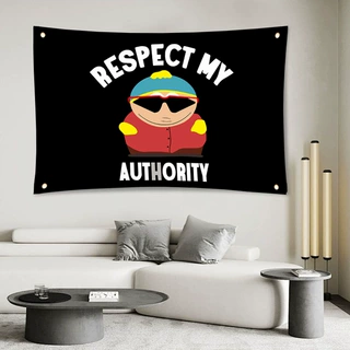 亚马逊工厂尊重我的权威Respect My Authority旗帜趣味主题背景布