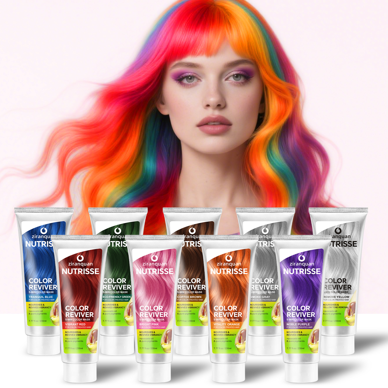 Blue medical hair mask