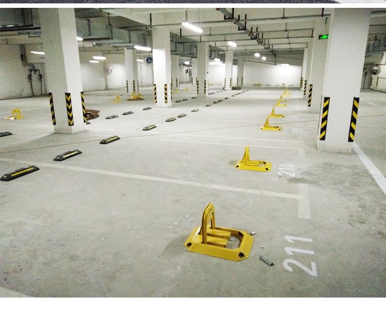 Car Parking Space Ground Lock Octagonal Parking Lock Thickened Anti-Collision Fixed Anti-Occupancy Parking Pile Parking Space
