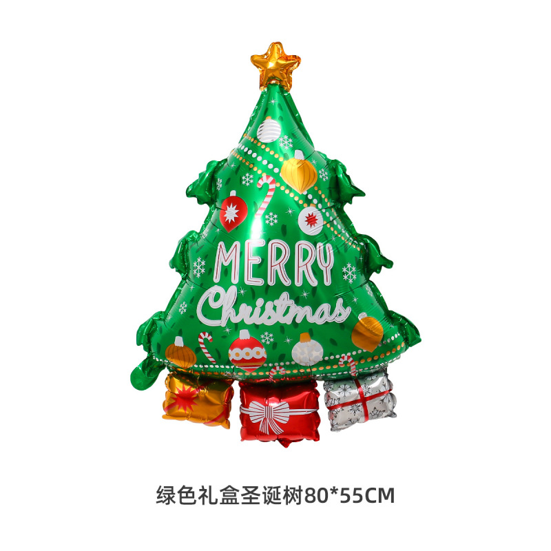 クリスマスシリーズアルミフィルム風船 クリスマスショッピングモール 学校 クリスマスイブパーティー装飾 アルミホイル風船用品|undefined