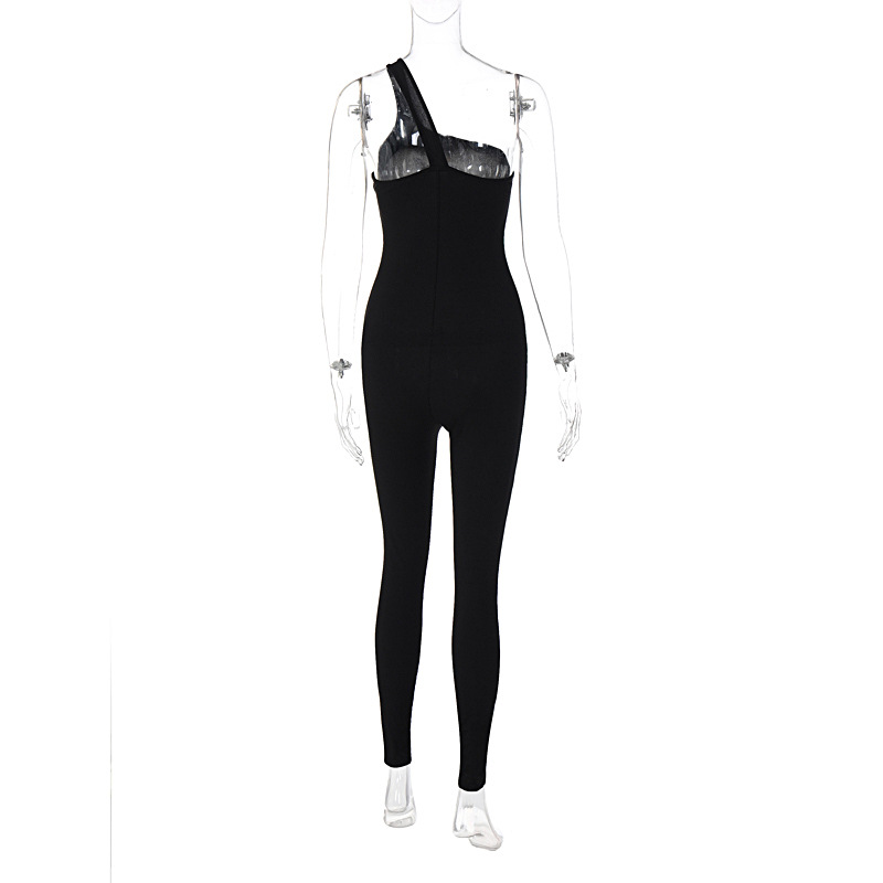 Women's Sports Fashion Solid Color Jumpsuits display picture 7