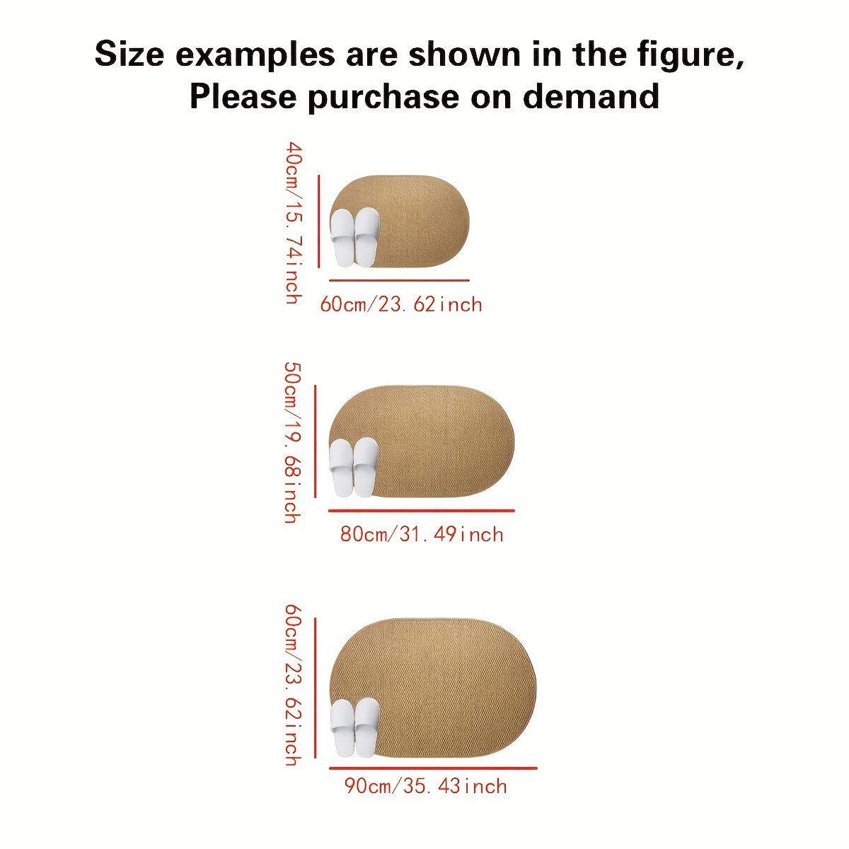 simple elíptica imitación seda esterilla de suelo puerta de baño resistente a la suciedad y al desgaste esterilla de suelo de baño doméstica cortable esterilla de suelo de baño image 6