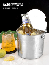 ✅加厚不锈钢翻盖式糖水桶手提冰桶汤桶奶茶桶饮料桶外出便携冷饮