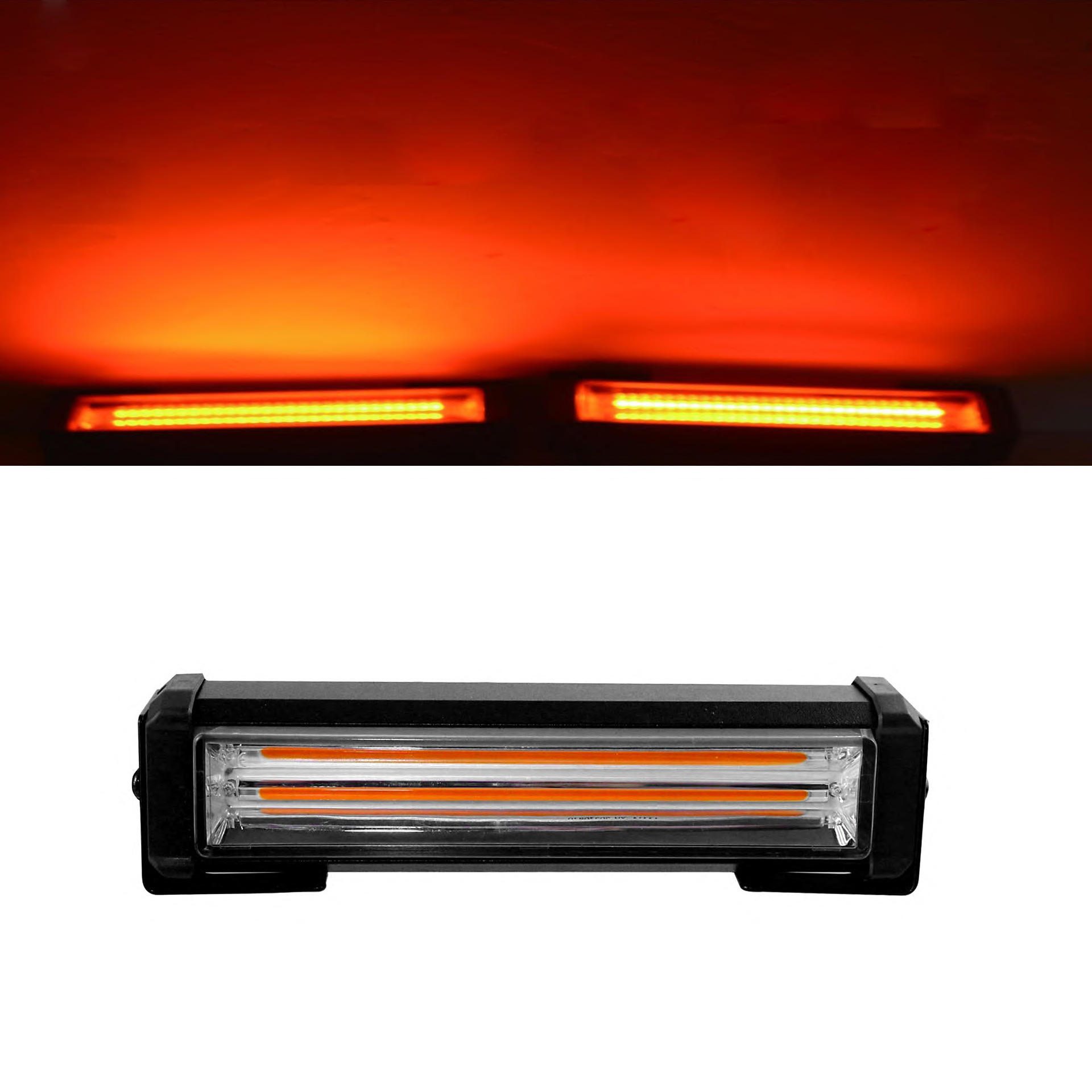 Cross-Border Car Truck Grille Remote Control Flash One-To-Two-To-Four Cob Bar Light High-Bright Warning Light Car Light Modification
