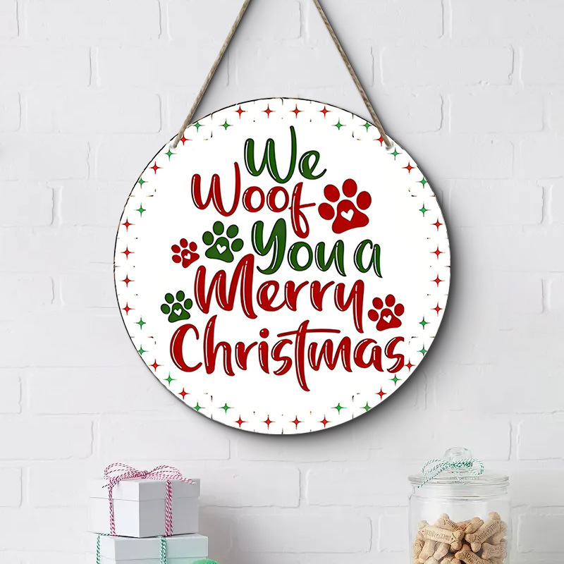 在庫ありクリスマスクリエイティブ吊り下げ装飾品木製工芸品ラウンドドアサイン木製タグシリーズ装飾ペンダント|undefined