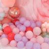 Fuchsia balloon, decorations, set, nail sequins, layout for bedroom