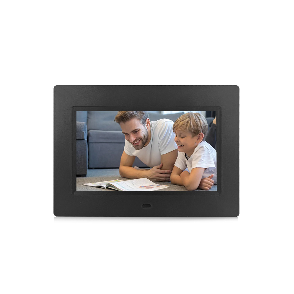 Suministro directo de fábrica de productos transfronterizos Marco de fotos digital de 7 pulgadas Suministro directo Soporte de tarjeta SD Carga de imágenes Reproductor de video
