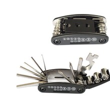 自行车修理工具维修组合补胎工具多功能折叠修车工具扳手套装