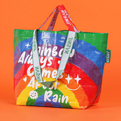 オリジナルカバー防水ショッピングバッグカスタム大容量エコバッグクロスボーダー卸売