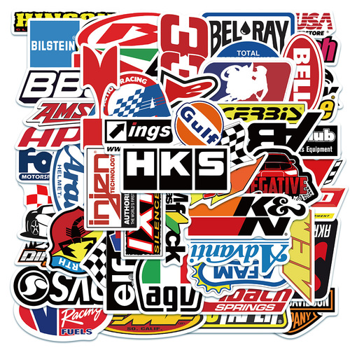 50 modified racing JDM logo graffiti stickers skateboard laptop motorcycle motorcycle helmet stickers