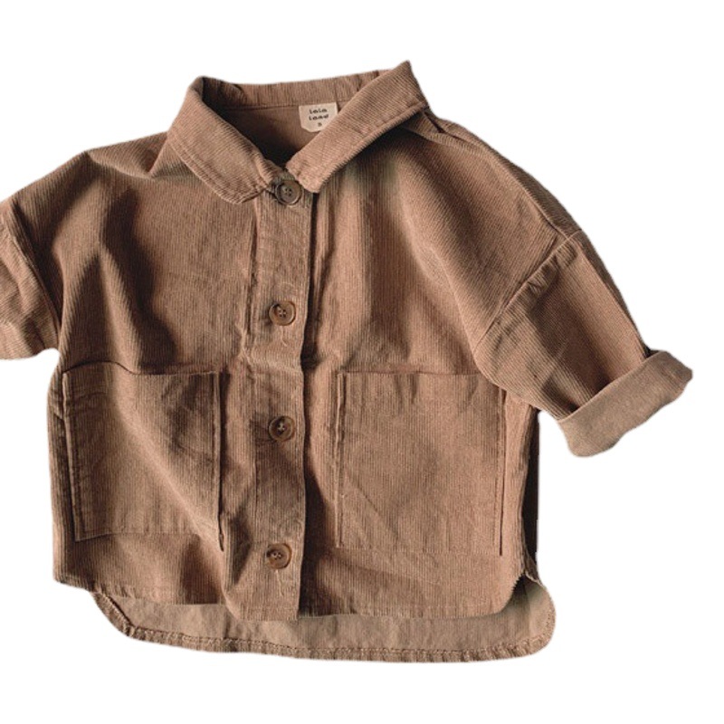 Estilo coreano ropa para niños bebé primavera abrigo de pana ins bebé abrigo de manga larga bebé abrigo de primavera