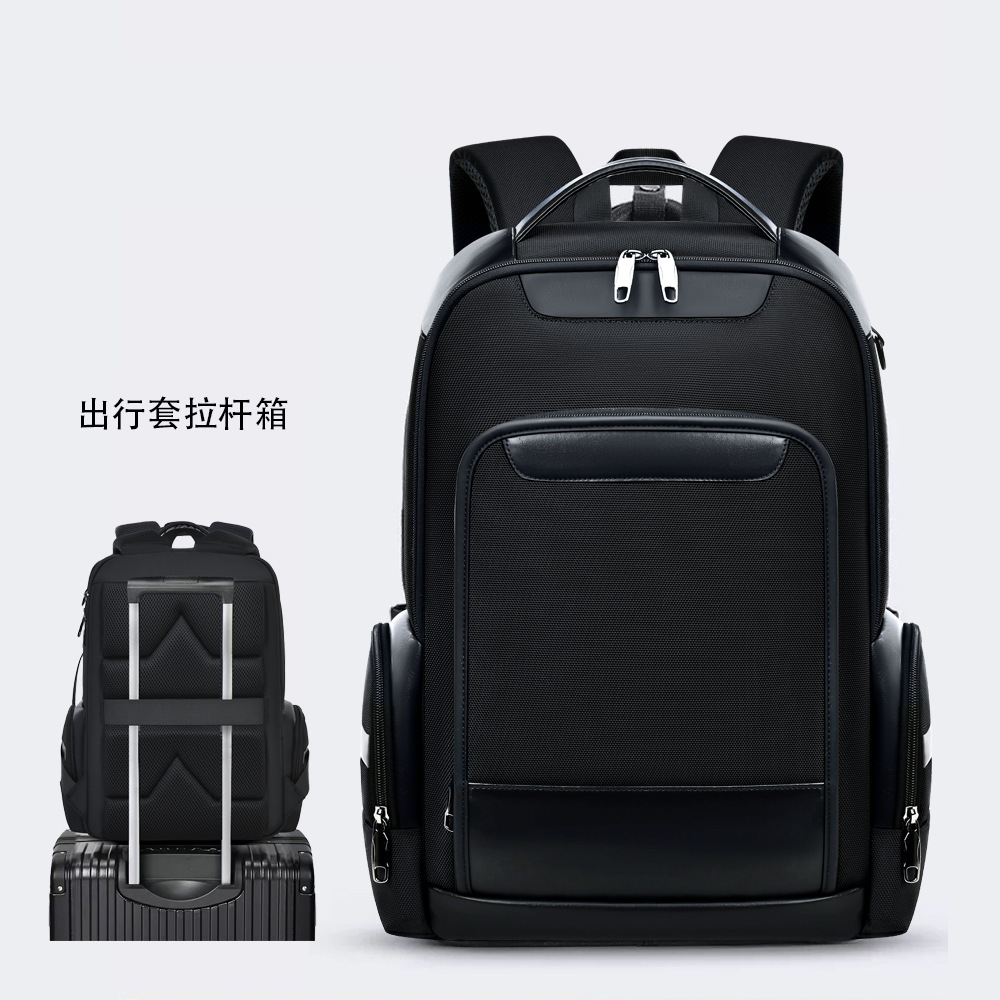 Moda estereoscópica de 16 pulgadas bolsas de computadora viajes de negocios Oxford tejido simple mochila multifuncional mochila de estudiantes de viajes