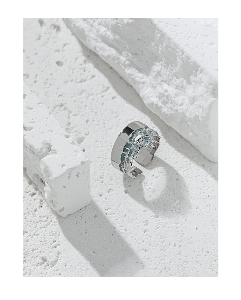 Fashion Irregular Sterling Silver Plating Open Ring