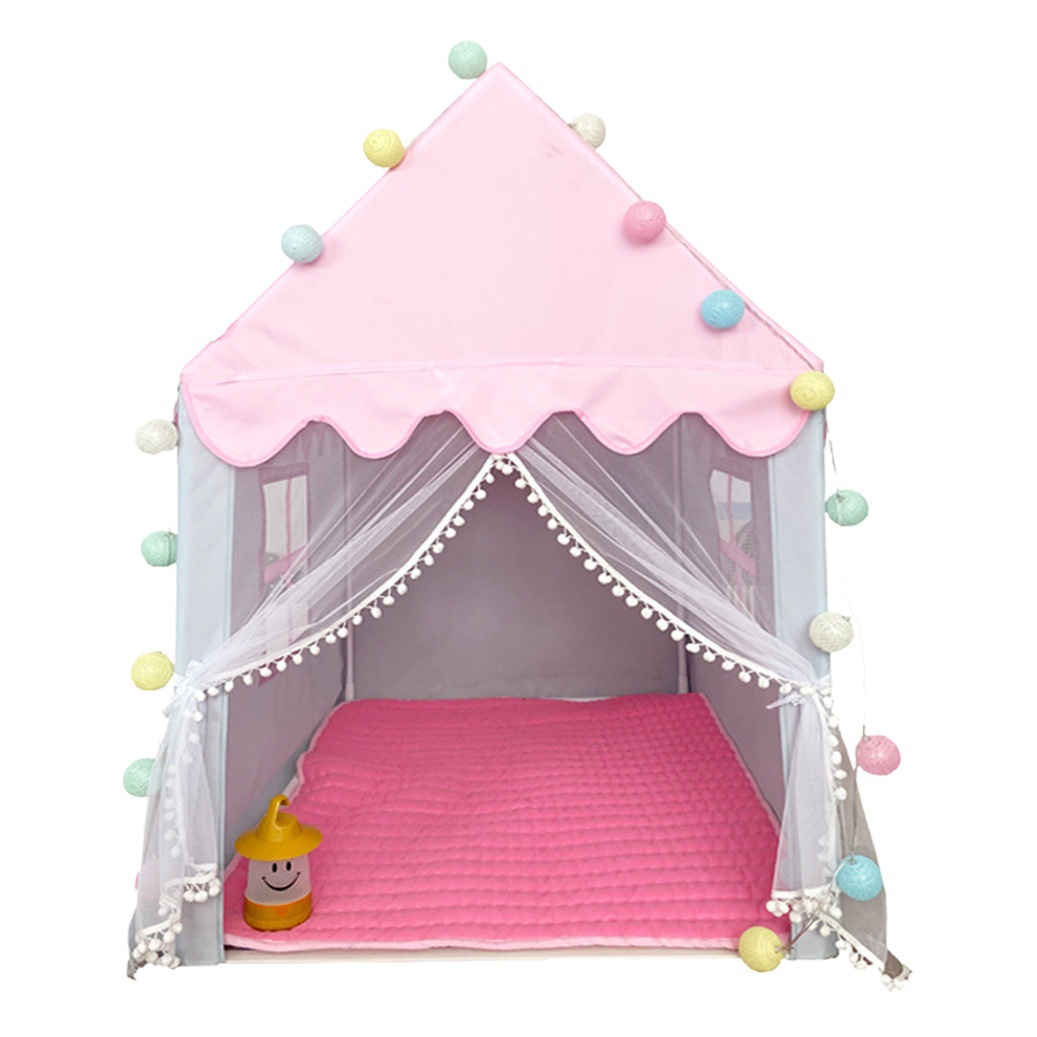 Nueva Rosa Gris Casa tienda interior de los niños Juego casa niños y niñas Castillo Villa jugar casa juguetes al por mayor