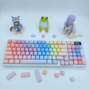 Колпачки для клавиатуры MOA PBT сублимация летняя радуга тайский