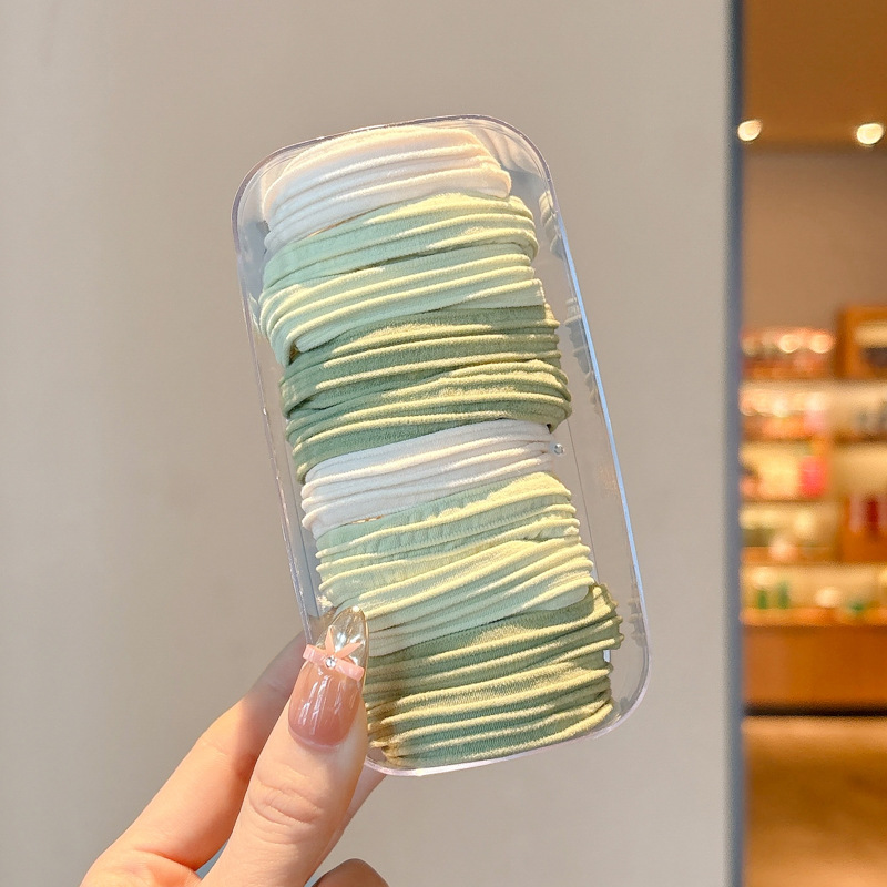 Cuerda para el cabello de cola de caballo alta para mujer 2025 nueva cuerda para el cabello sin estrellar, anillo para el cabello grueso y sin costuras, accesorios para el cabello de banda de goma duraderos de alta elasticidad