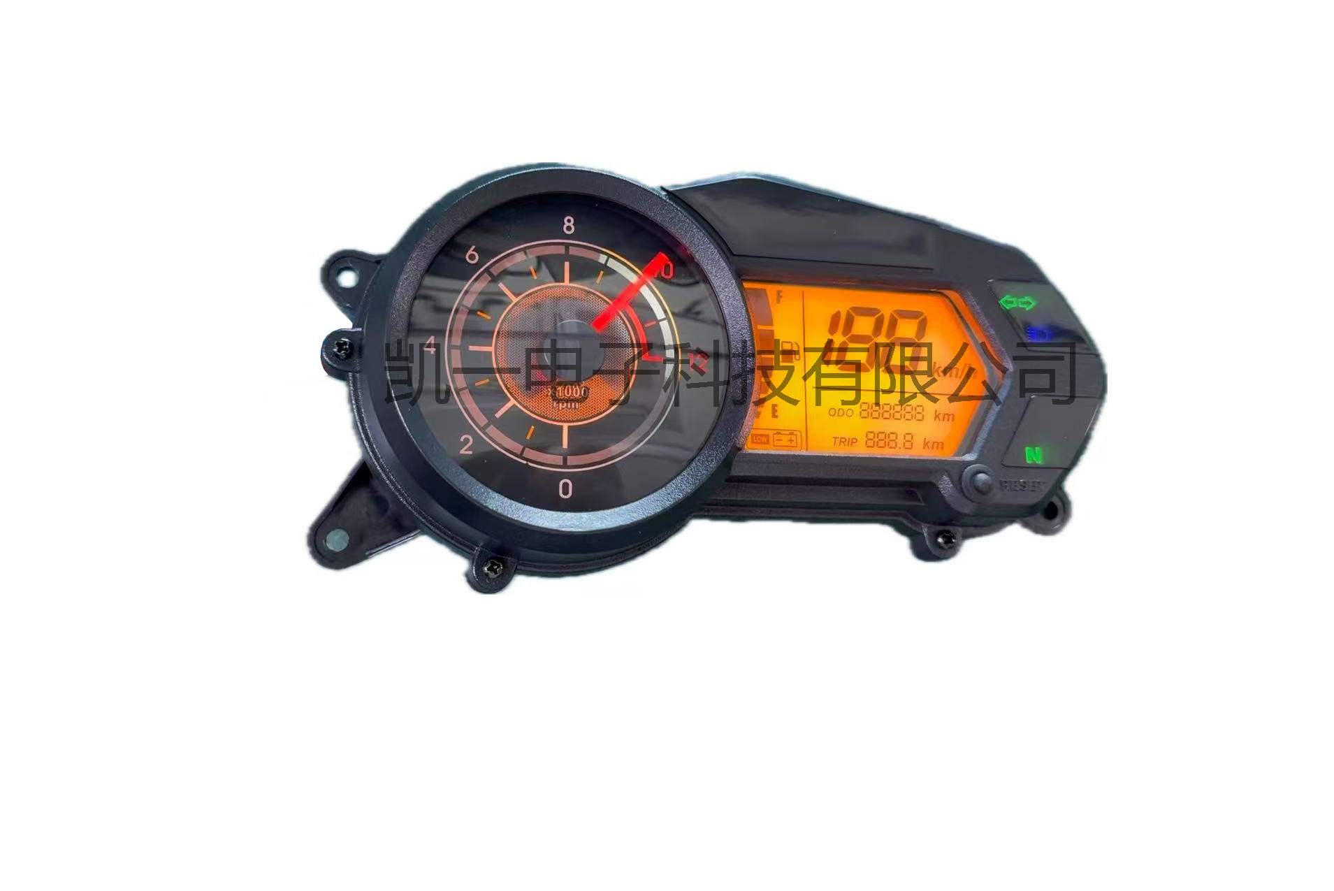 Motorcycle Modified LCD Digital Instrument BAJAJ Pulsar 135 Modified Digital Gauge for Oil Level, Speed, and RPM