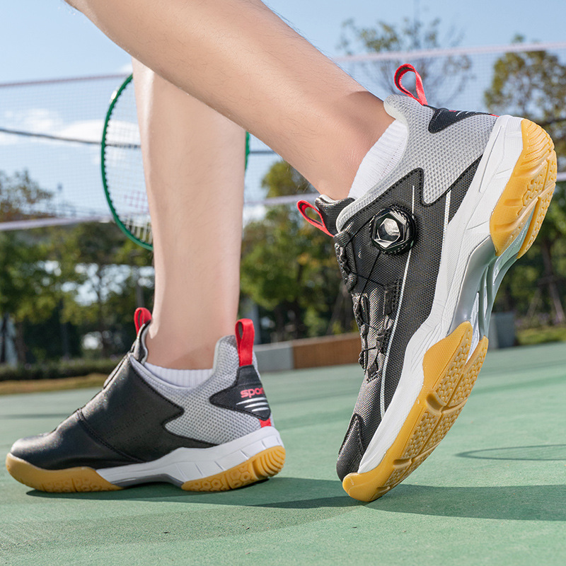 Nuevos zapatos de bádminton ligeros transfronterizos para estudiantes de secundaria, cómodos y cómodos, amortiguación elástica, zapatos deportivos ligeros y transpirables image 3