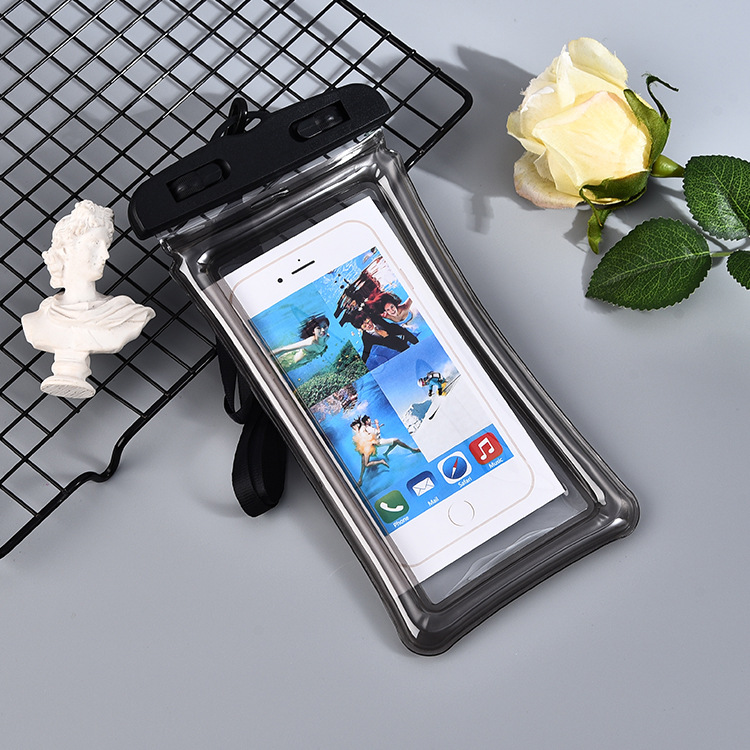 Grande clip teléfono celular bolsa impermeable airbag flotante flotante natación parque acuático anticolisión cubierta impermeable se puede imprimir image 3