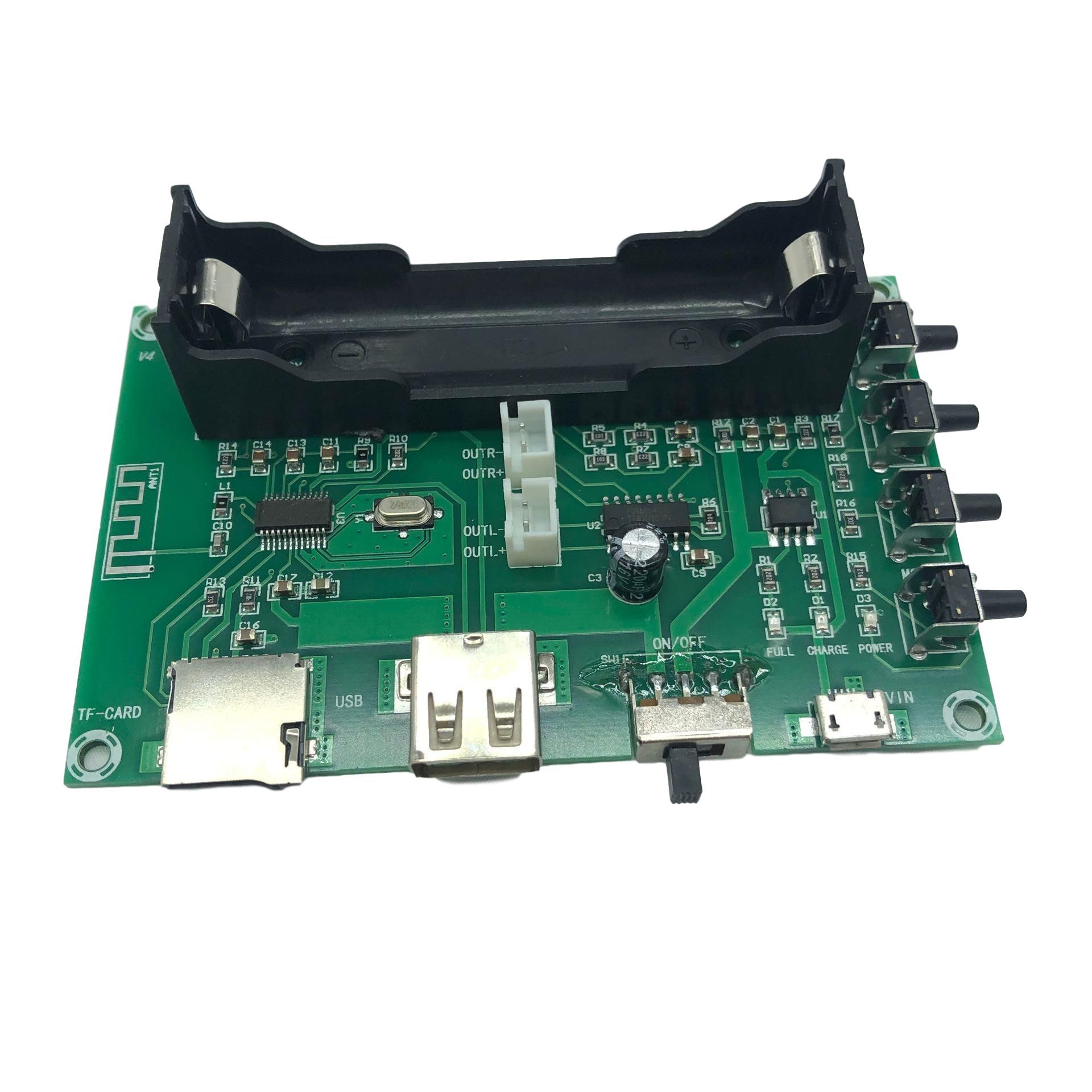 XH-A150 数字蓝牙功放板PAM8403板载锂电池唱戏机可充电双声道10W