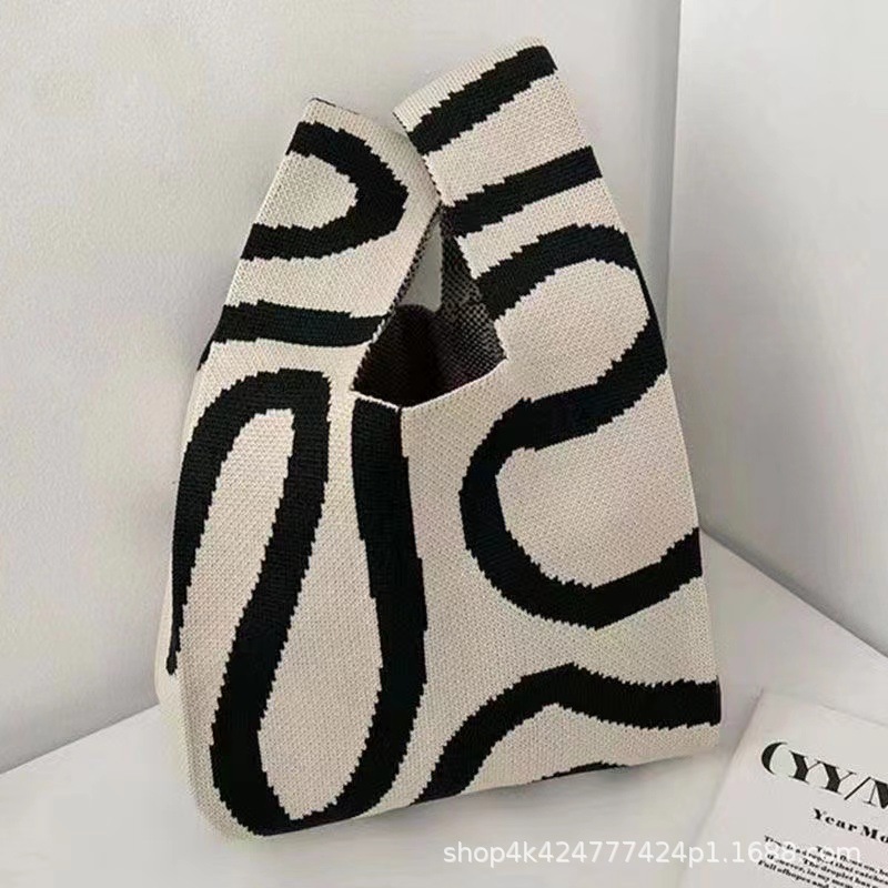 INS nuevo bolso de mujer bolso de mano bolso de punto bolso de gran capacidad bolso de hombro bolso de cubo