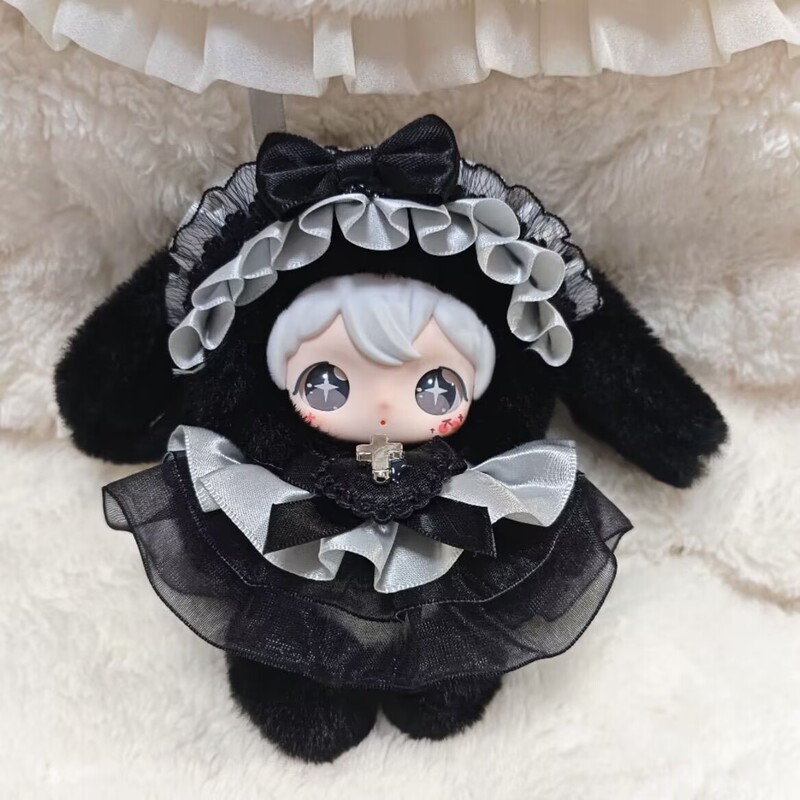 Only Baby Clothes Sp Vinyl Winter Movement Doll Clothes Pendant Rabbit Glitter Baby Clothes Blue and White Rabbit Color Matching Baby Clothes