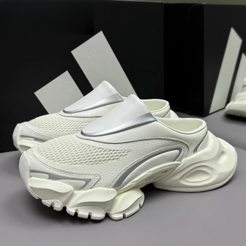 Putian Cyber Mule White and Gray Sneakers for Men and Women, New Eva Thick-Soled Height-Increasing Casual Half-Slippers Putian Cyber Mule White and Gray Sneakers for Men and Women, New Eva Thick-Soled Height-Increasing Casual Half-Slippers