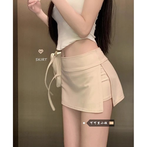 Lady's Summer Skirt for Petite Women, High-Waisted, Flare Hem, Bodycon, Anti-Slip Design