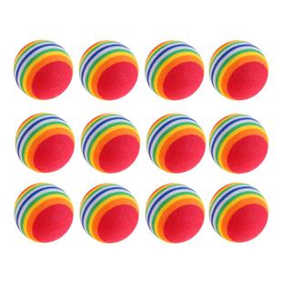 Haqi factory direct supply bubble stripe rainbow ball cat toy interactive pet toy cat supplies spot wholesale
