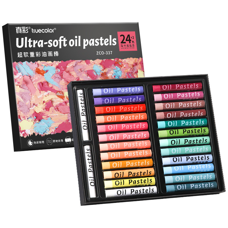 Yağlı pastel seti, profesyonel ressam, makaron renkler, çocuk resim seti