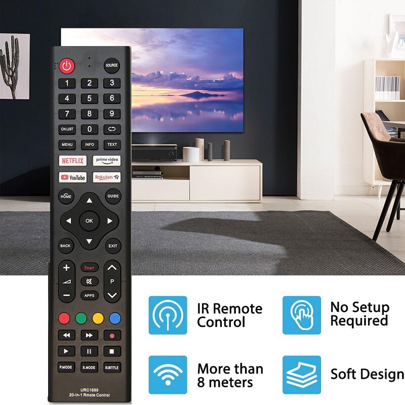 Foreign Trade Version! Rm-L1699 Tv Universal Remote Control 20-in-1 Easy to Use
