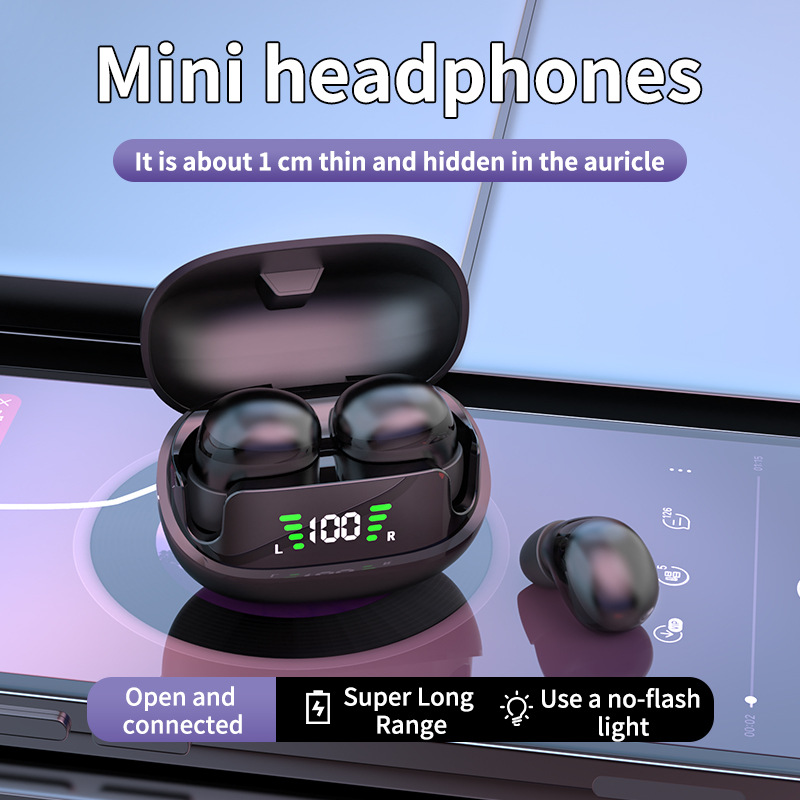 Mini auricular Bluetooth inalámbrico, reducción de ruido, gama alta, ultra compacto, transfronterizo