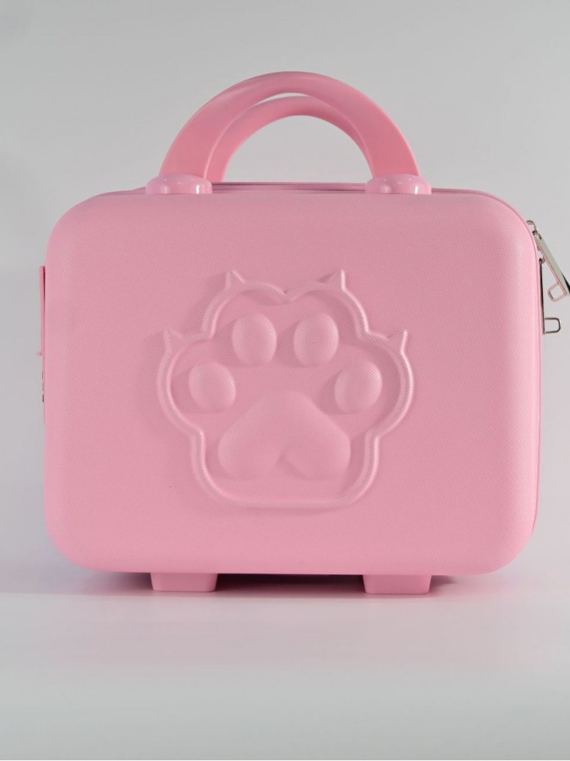 14 pulgadas maleta multifuncional oso bolsa de maquillaje de moda para mujeres bolsa de viaje de almacenamiento ligero