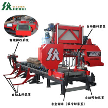 木板数控机床木材改板机价格全自动大型木材带锯机卧式木工锯床