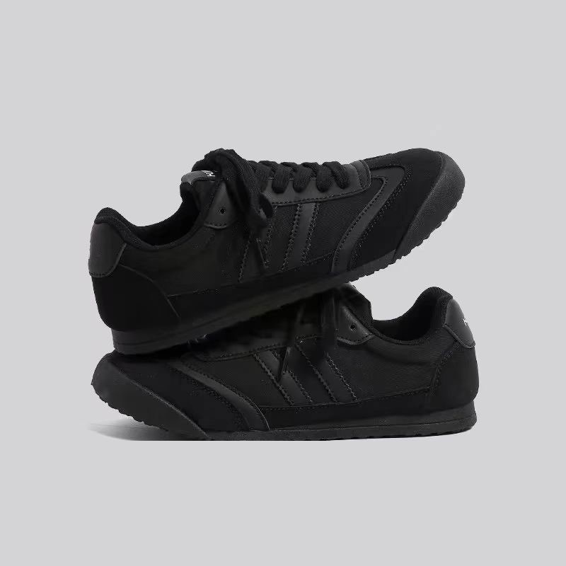 Comercio exterior negro entrenamiento alemán zapatos deportivos mujeres otoño nuevo cordón plano zapatos casuales estudiantes callejero zapatos Gump